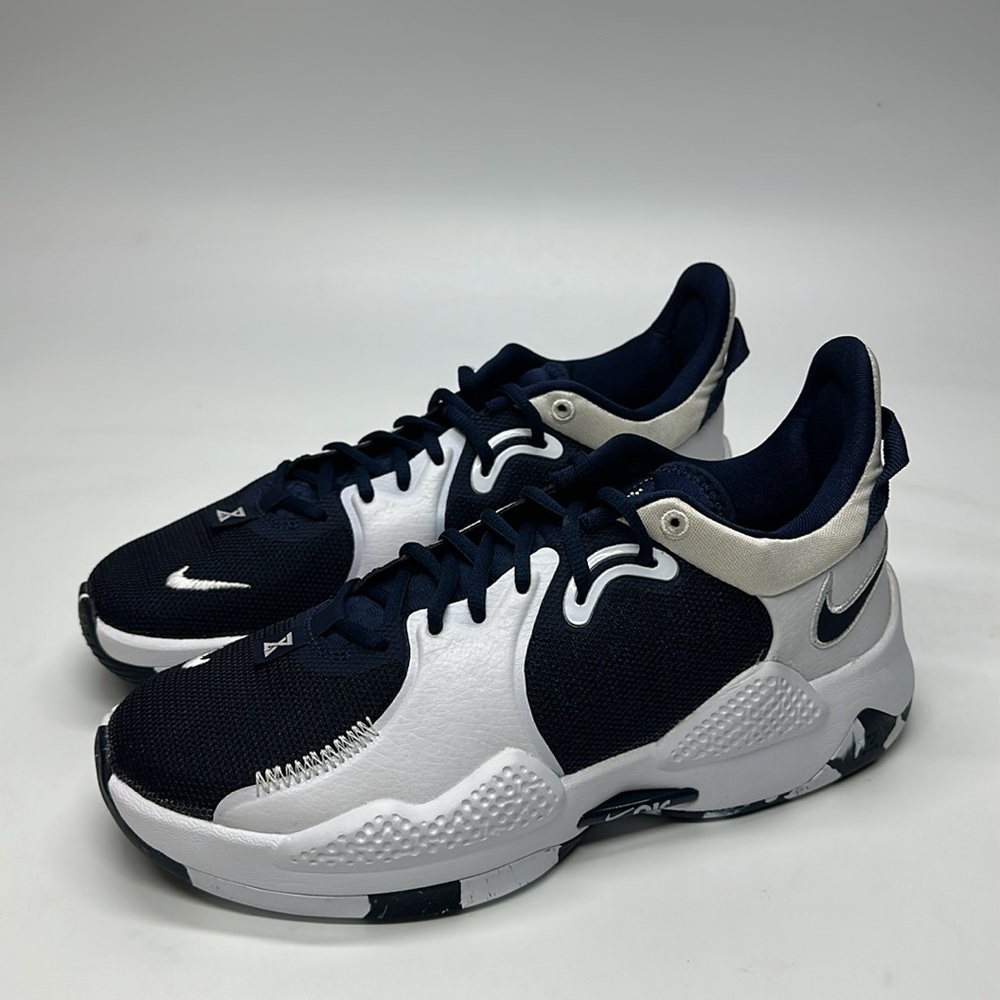 New Men’s Nike Paul George PG 5 TB Navy Obsidian Blue/White DA7758-401 NWOB - Picture 5 of 6